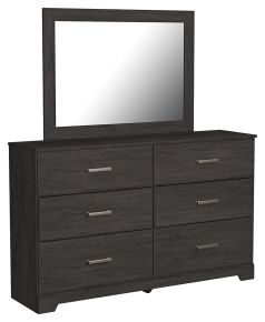 Signature Design by Ashley® B2589/31/36 Belachime - Dresser, Mirror - Black