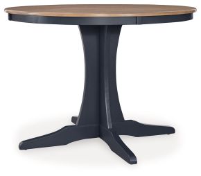 Signature Design by Ashley® D502-15 Landocken - Brown / Blue - Round Dining Room Table