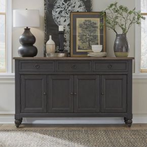 Liberty Furniture 615-HB7242-B Americana Farmhouse - Hall Buffet- Black