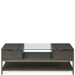 Riverside Furniture 92802 Hyde - Rectangular Coffee Table - Dark Brown