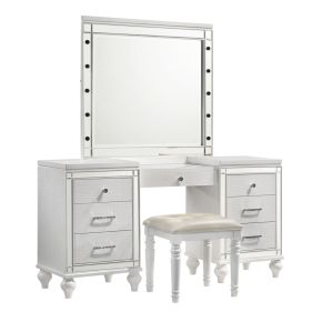 New Classic BA9698W-091 Valentino - Vanity Table Mirror (Bulbs Not Included) - White