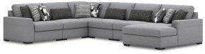 Benchcraft® 61305S12 Benchcraft® 61305S12 Bealton - 6-Piece Sectional With RAF Corner Chaise - Salt And Pepper
