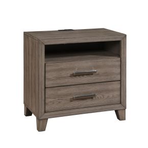 New Classic B3412-040 Harrisburg - 2 Drawer Nightstand - Walnut
