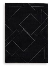 Signature Design by Ashley® R407532 Marav - 5' x 7' Rug - Black / White