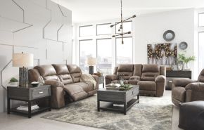 Signature Design by Ashley® 39905/87/96/98 Stoneland - 3 Pc. - Power Sofa, Loveseat, Rocker Recliner - Fossil