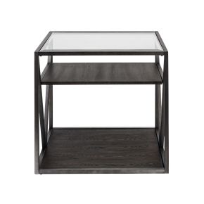 Liberty Furniture 37-OT1020 Arista - End Table - Dark Gray