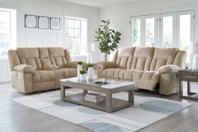 Signature Design by Ashley® 69305/15/18 Tip-off - Wheat - 2 Pc. - Power Reclining Sofa, Power Reclining Loveseat