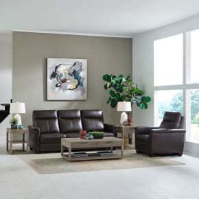 Liberty Furniture 6002CA-UPH-SOREC Liberty Furniture 6002CA-UPH-SOREC Crawford - Sofa & Recliner - Finch Cacao