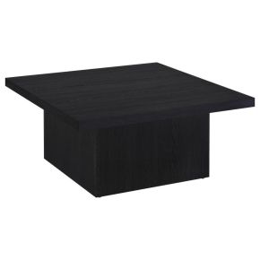 Coaster Fine Furniture 706408 Devar - Square Engineered Wood Cocktail Coffee Table - Black