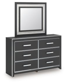 Ashley Furniture PCB3380B1 Ashley Furniture PCB3380B1 Zuraleus - Dresser And Mirror - Black