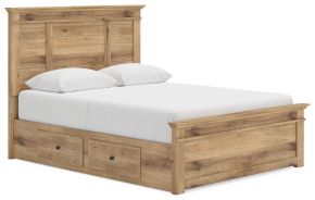 Ashley Furniture PCB1170B8 Ashley Furniture PCB1170B8 Makidern - Queen Panel Storage Bed With 2 Under Bed Storage Units - Tan