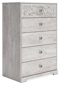 Signature Design by Ashley® EB1811-245 Paxberry - Whitewash - Five Drawer Chest