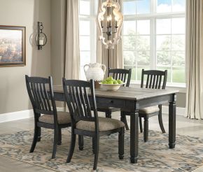Signature Design by Ashley® D736/25/01(4) Tyler Creek - Dark Gray - 5 Pc. - Dining Room Table, 4 Side Chairs