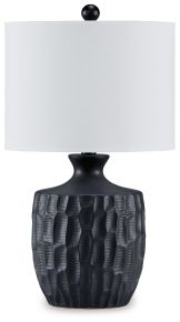 Signature Design by Ashley® L180174 Ellisley - Black - Ceramic Table Lamp