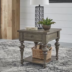 Liberty Furniture 615-OT1020 Americana Farmhouse - Drawer End Table - Light Brown