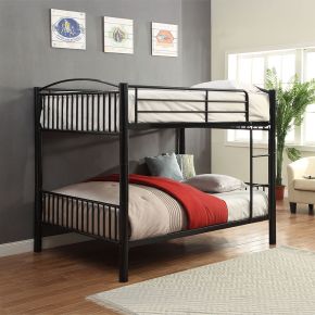 ACME 37390BK ACME 37390BK Cayelynn - Full Over Full Bunk Bed - Black