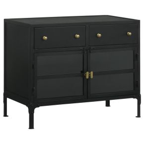 CoasterElevations 951761 Sadler - 2-Drawer Metal Accent Storage Cabinet - Matte Black