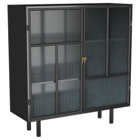 Coaster Fine Furniture 950385 Dalia - 2 Door Accent Storage Cabinet With Shelving - Black