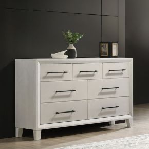 New Classic B0182W-050 Ballard - 7 Drawer Dresser - White