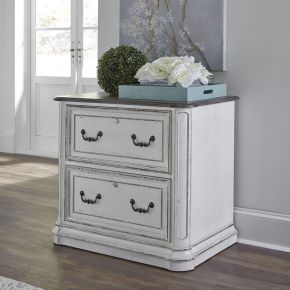 Liberty Furniture 244-HO146 Magnolia Manor - Jr Executive Media Lateral File - Antique White