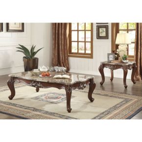 ACME 81050 Shalisa - Coffee Table - Marble & Walnut