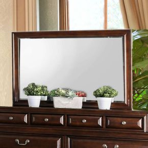 Furniture of America CM7302CH-M Brandt - Mirror - Brown Cherry