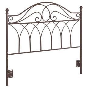 CoasterEssence 300186QF Zola - Metal Queen / Full Open Frame Headboard - Brown