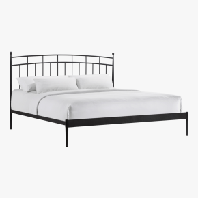 Intercon MB-BR-TRDKNG-MTE-C Metal Beds - Traditional King Metal Bed - Matte Black