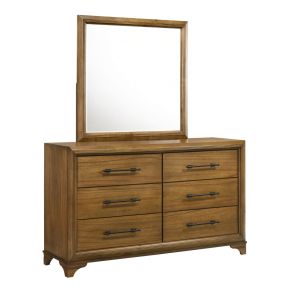 New Classic 00-B1424-DM Talcott - Dresser & Mirror - Brown