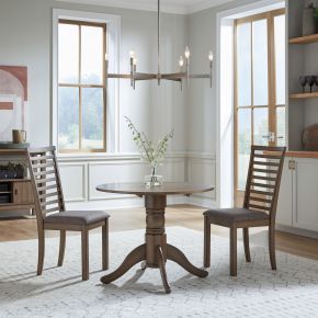 Liberty Furniture 182WT-CD-3DLS Liberty Furniture 182WT-CD-3DLS Brook Bay - 3 Piece Drop Leaf Set - Sandstone
