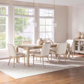 Coaster Fine Furniture 115501-S7 Solano - 7-Piece Extension Table Dining Set - Weathered Mango