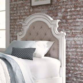 Liberty Furniture 244-BR11HU Magnolia Manor - Twin Upholstered Panel Headboard - White