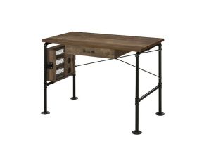 ACME 92595 Endang - Writing Desk - Weathered Oak & Black