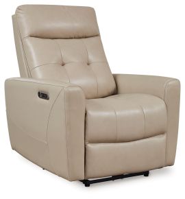 Signature Design by Ashley® U1050313 Pisgham - Sand - Power Recliner With Adj Headrest