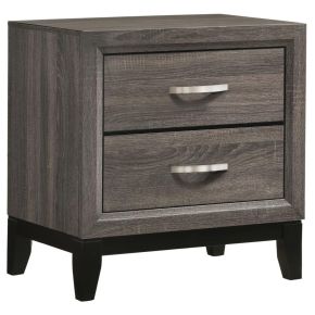 CoasterEveryday 212422 Watson - 2-Drawer Nightstand - Gray Oak