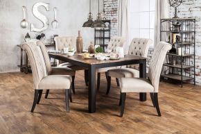 Furniture of America CM3564T Marshall - Dining Table - Rustic Oak
