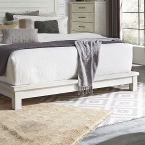 Liberty Furniture 406W-BR23F Modern Farmhouse - Queen Platform Footboard - White