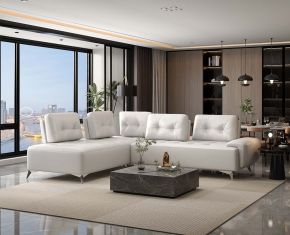 ACME LV00215 Turano - Sectional Sofa - Pearl White Leather