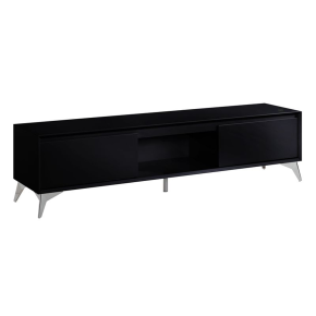 ACME 91994 Raceloma - TV Stand - Led, Black & Chrome Finish