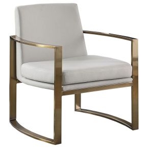CoasterElevations 903048 Cory - Upholstered Arched Arm Accent Chair - Cream