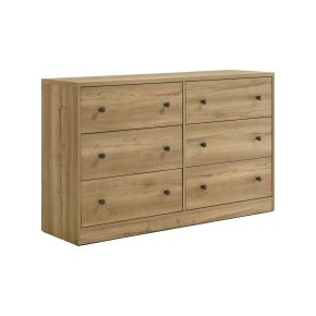 Intercon VG-BR-2206-NNM-C Vega - Dresser - Natural Oak Melamine