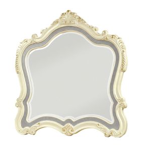 ACME BD23544 Chantelle - Mirror - Pearl White Finish