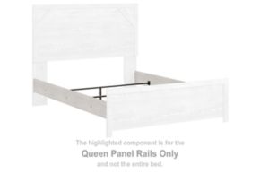 Signature Design by Ashley® B1190-96 Gerridan - Queen Panel Rails - White / Gray