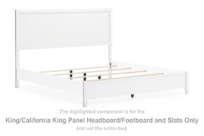 Signature Design by Ashley® B427-82 Binterglen - King/California King Panel Headboard/Footboard and Slats - White