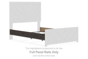 Signature Design by Ashley® B3789-86 Prendonea - Full Panel Rails - Charcoal