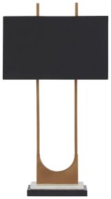Ashley Furniture L208254 Malana - Metal Table Lamp - Brass Finish