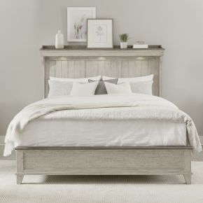 Liberty Furniture 457-BR-QMT Ivy Hollow - Queen Mantle Bed - White
