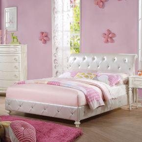 ACME BD02265T Dorothy - Twin Bed - Pearl White Ivory