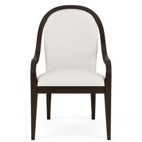 Riverside Furniture 27158 Lydia - Curved Upholstered Arm Chair (Set of 2) - White