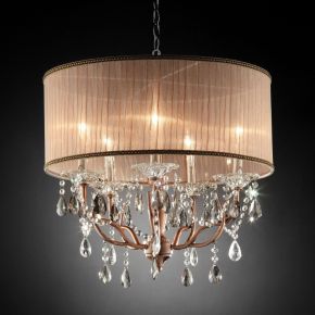 Furniture of America L95126H Cecelia - Ceiling Lamp - Hanging Crystal